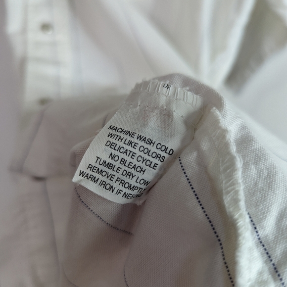 Vintage Roper Shirt Mens Snap Button White  Short Sleeve Size XL Stripe … - Picture 8 of 11